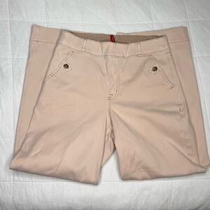 SPANX EVERYWEAR SEAMED-FRONT WIDE LEG JEANS SZ‎ M Dusty Pink